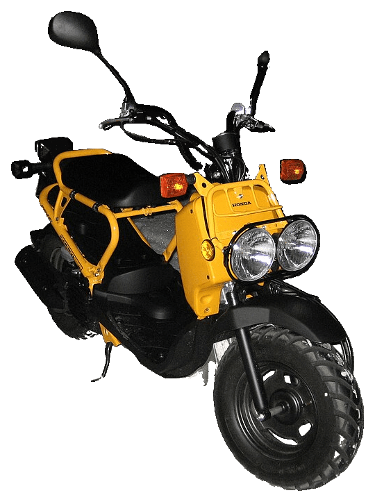 Yellow Honda NPS50 scooter